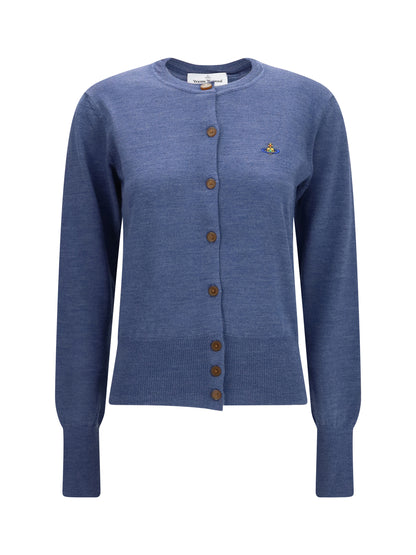 Vivienne Westwood Bea wool Cardigan - Denim Blue