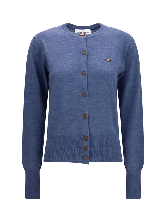 Vivienne Westwood Bea wool Cardigan - Denim Blue