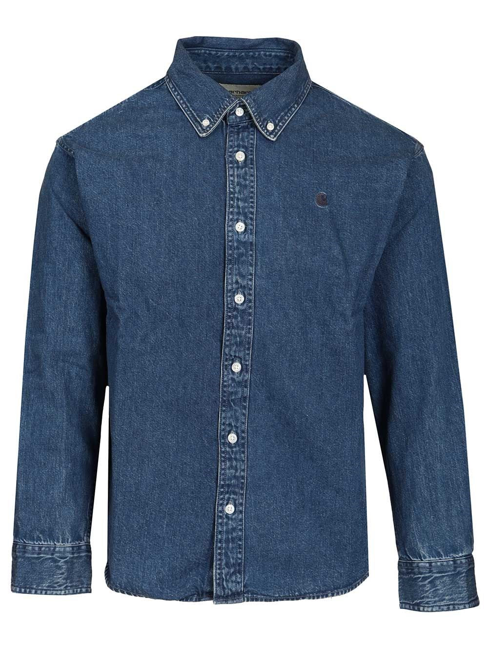 Carhartt Wip "L/S Lucas" Shirt - Sky Blue