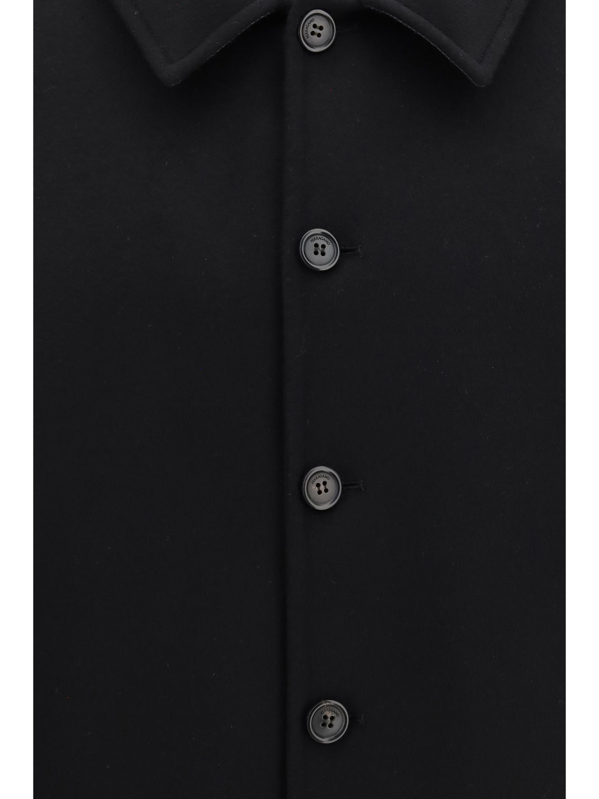 Ferragamo Wool and cashmere Jacket - Black