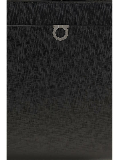Ferragamo Gancini Document Holder - Black