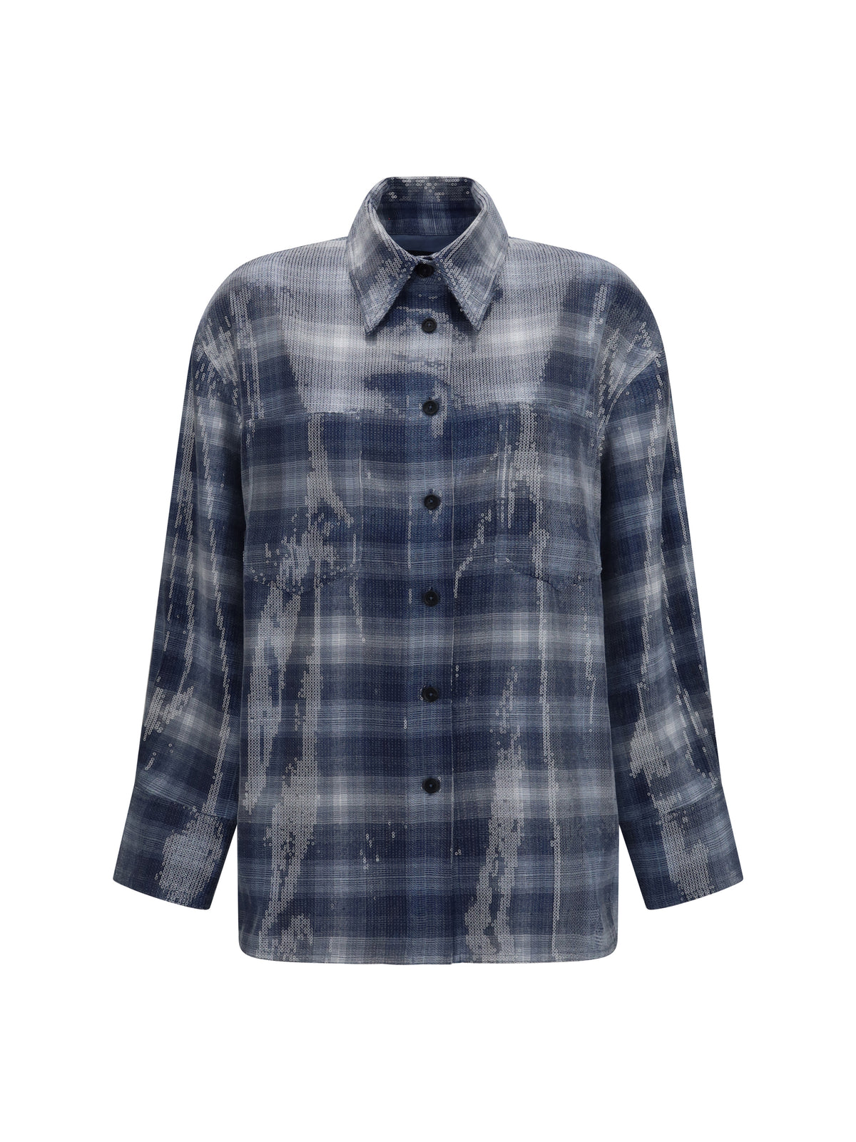 Pinko Orchidea sequin Shirt - Mult.Blu/Light Blue
