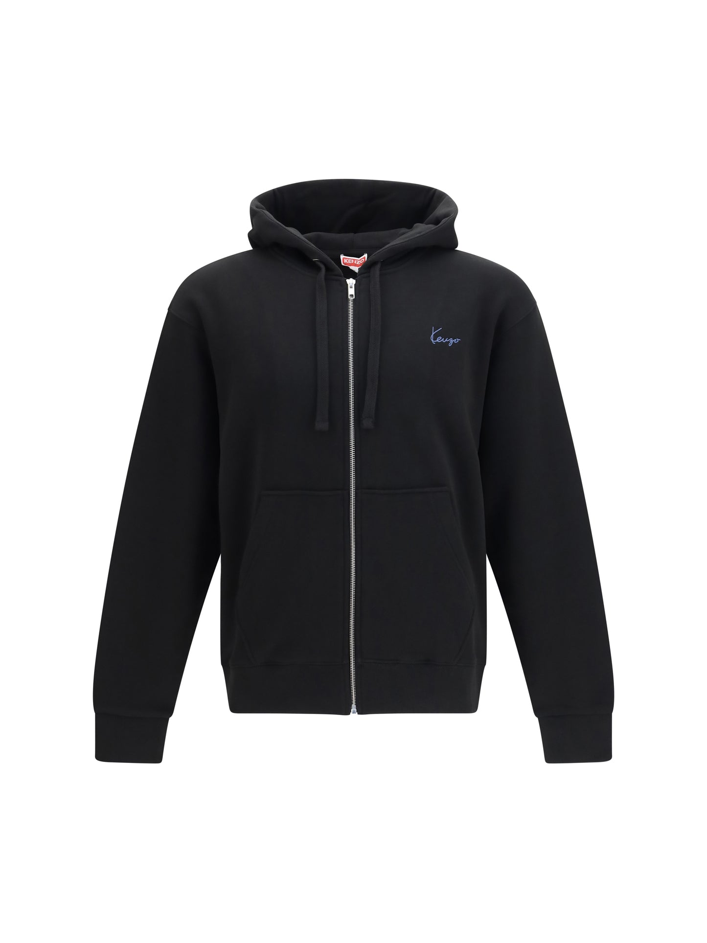KENZO Kenzio Signature Embroidered Cotton Zip Hoodie
