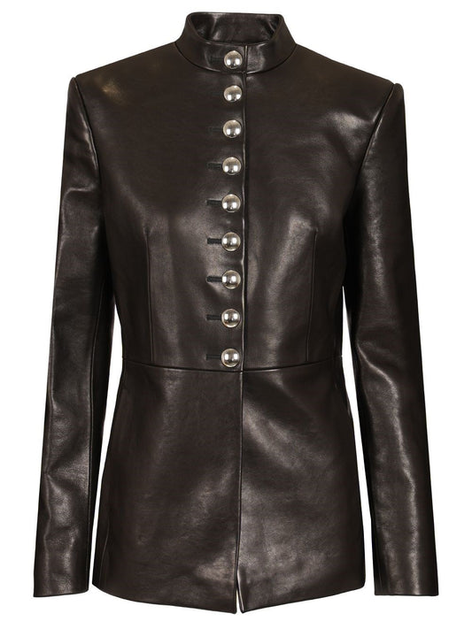 Khaite Samuel Leather Jacket - Black
