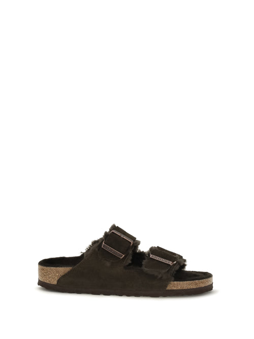 Birkenstock Arizona shearling Sandals - Mocca