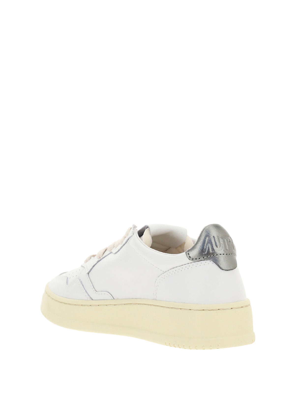 Autry Leather Sneakers - Wht/Silver