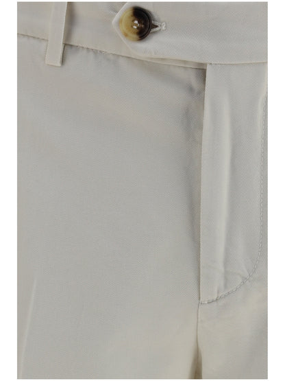 Brunello Cucinelli Dyed cotton Pants - English White