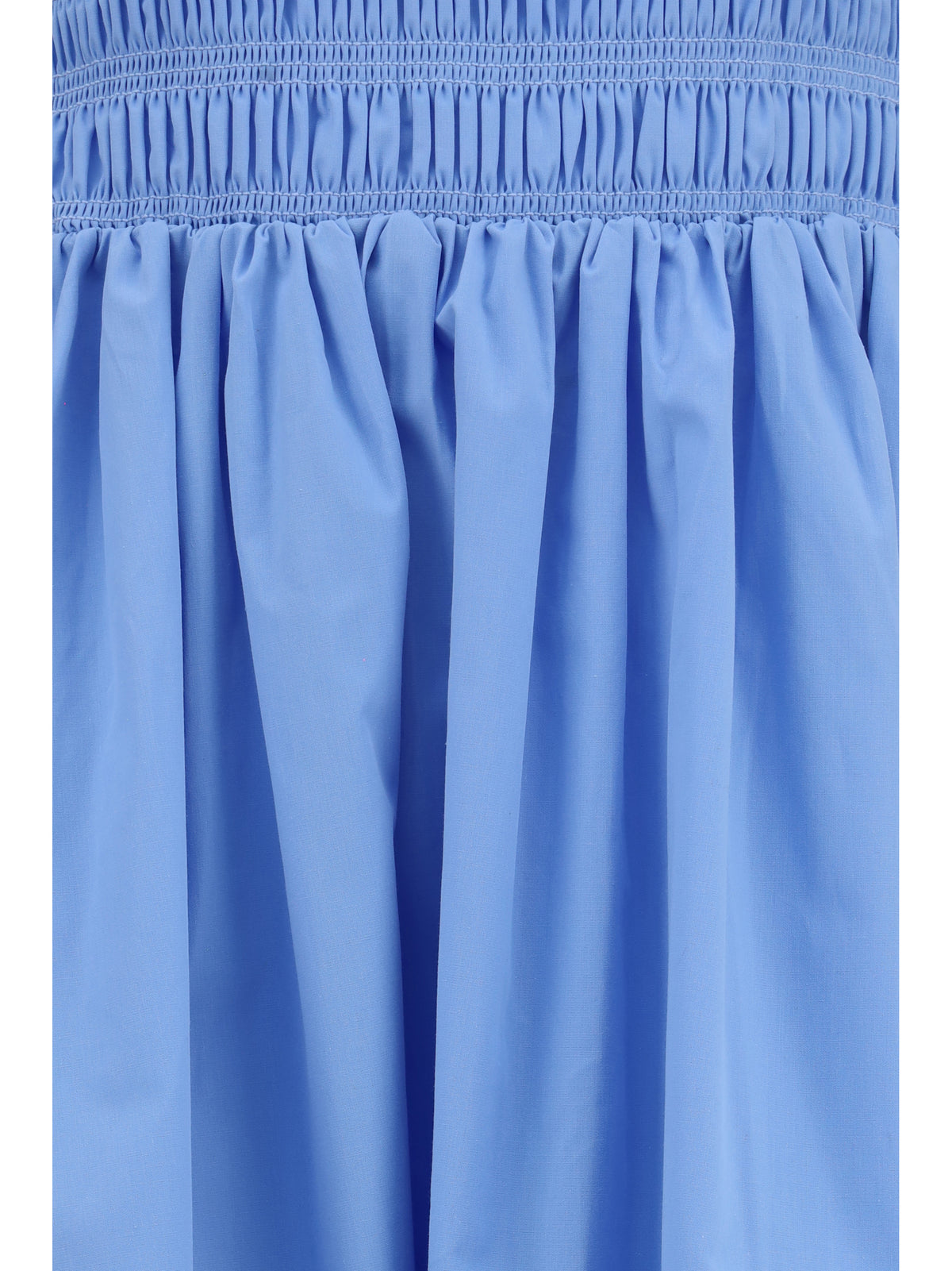 Ganni Poplin maxi Dress - Azurine