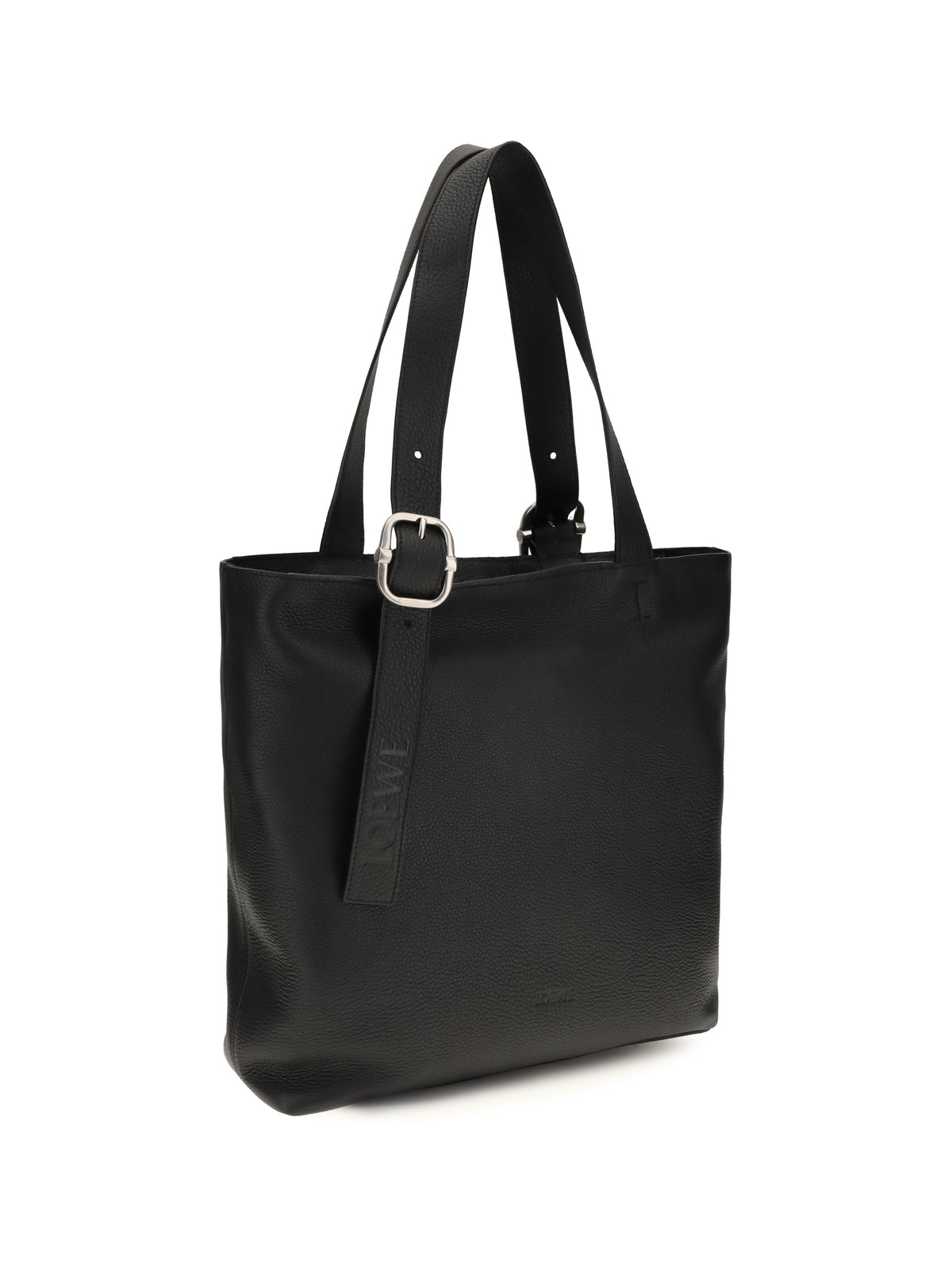 Loewe Loop Zipped Tote - Black