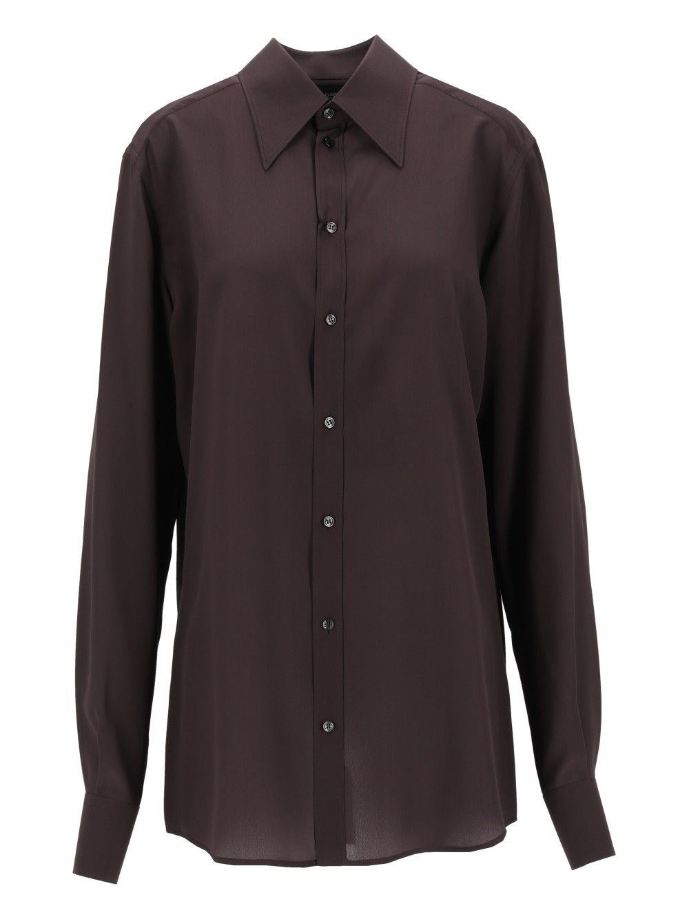Dolce & Gabbana Silk Crêpe De Chine Shirt - Brown