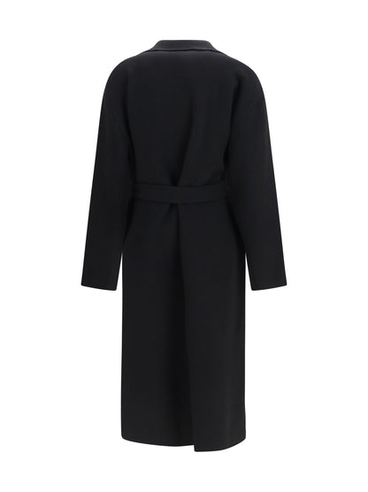The Row Ciara wool and cashmere Coat - Black
