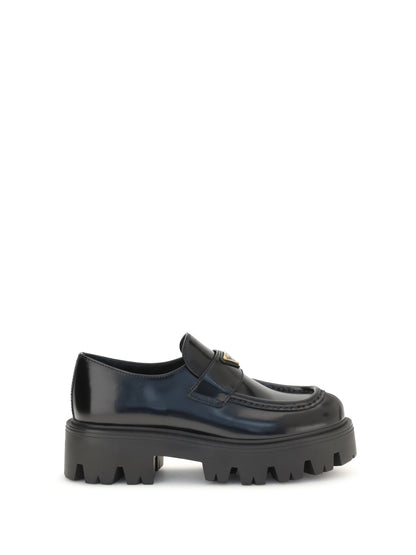 Prada Brushed leather Loafers - Black