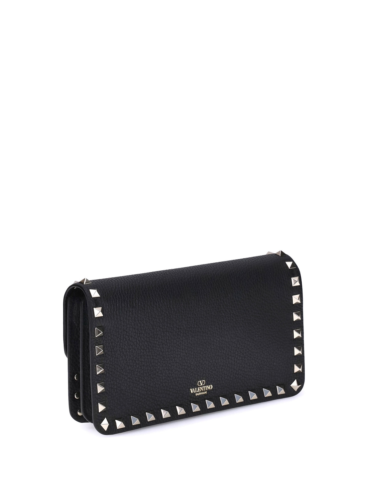 Valentino Garavani Rockstud Chain Wallet - Black