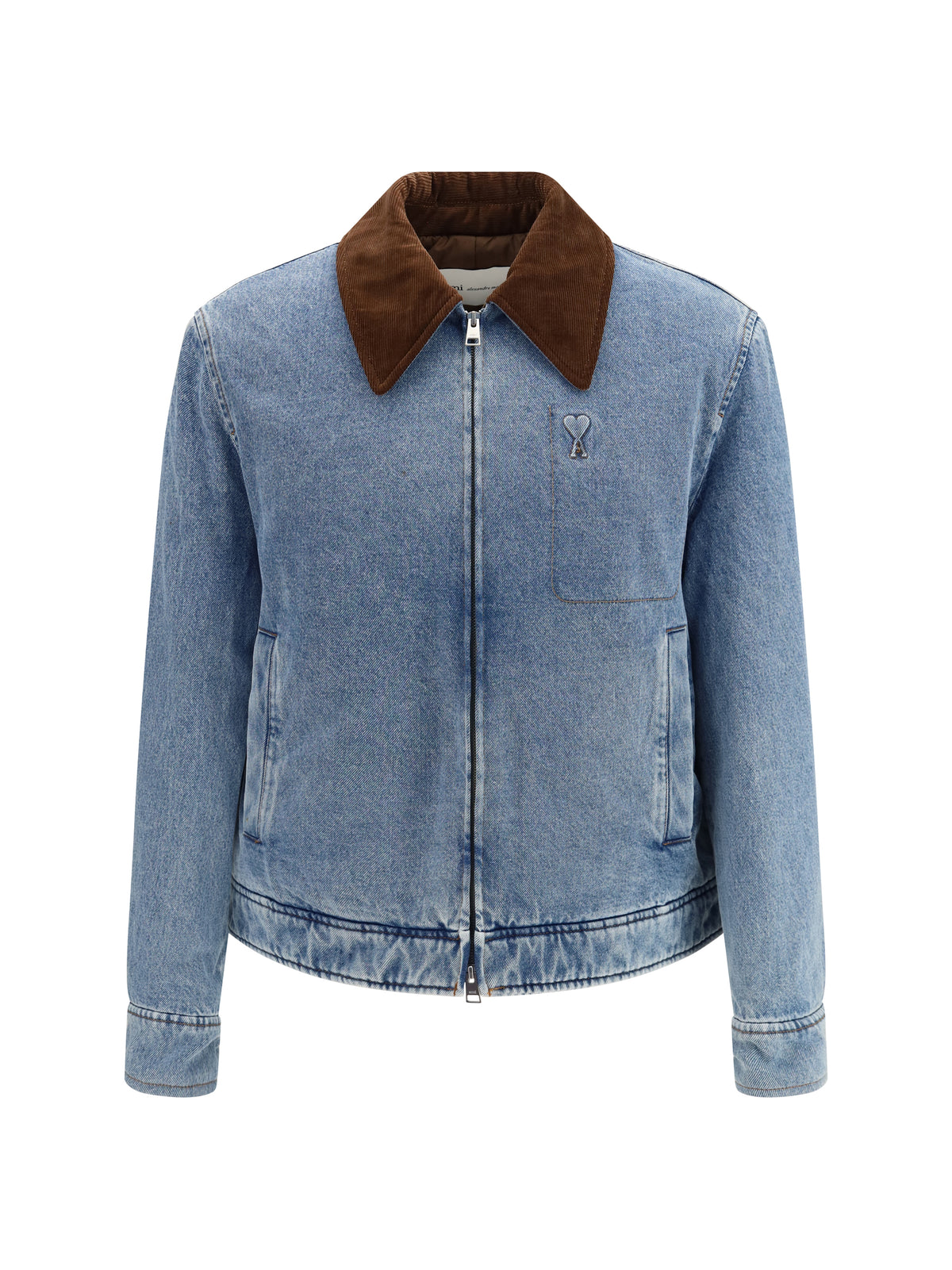 Ami Paris Ami De Coeur Denim Jacket - Bleu Used