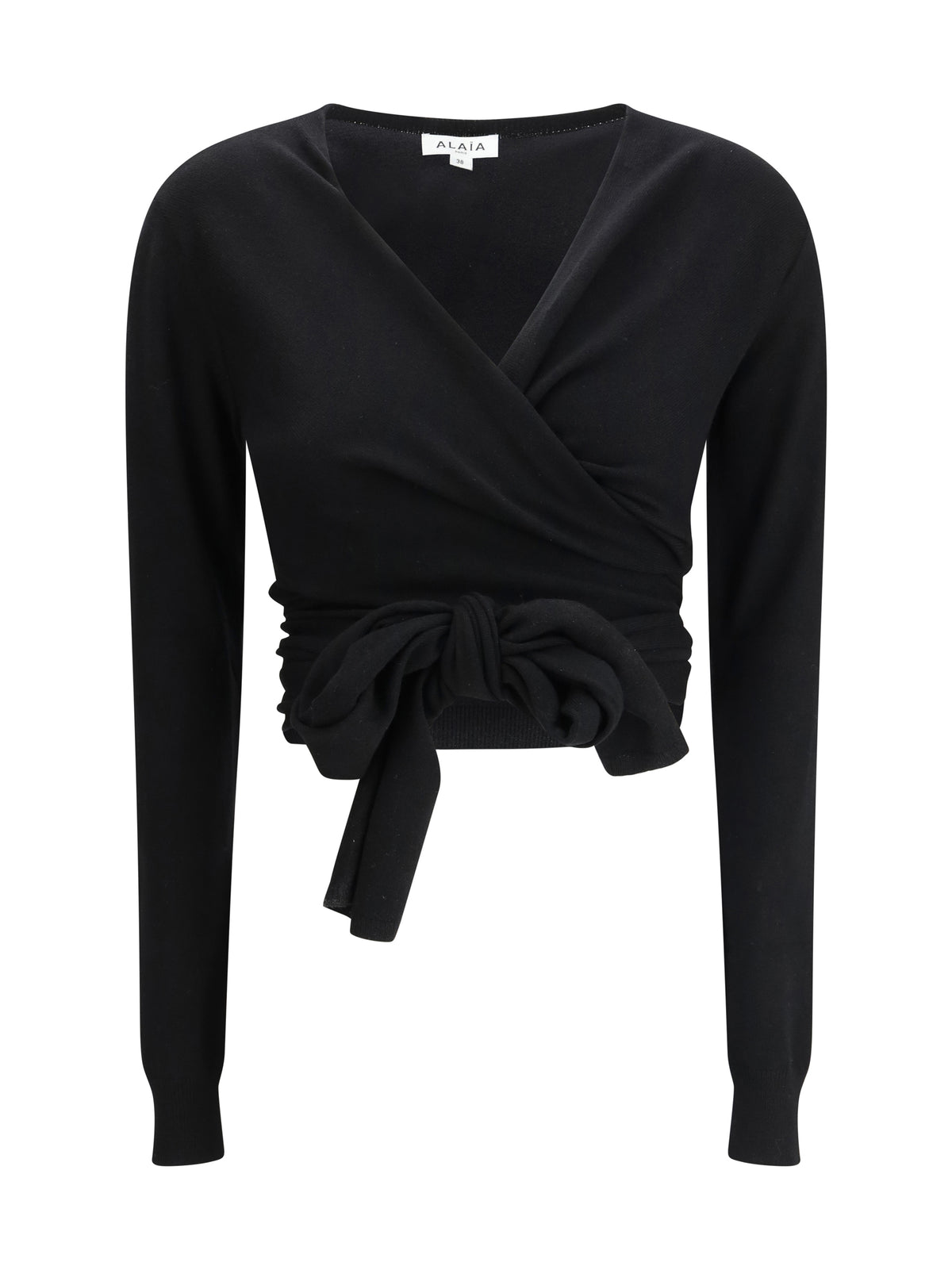 AlaïA Wrap Top - Noir Alaia