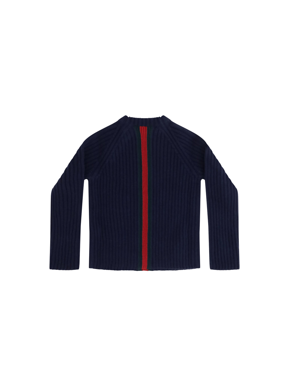 Gucci Web stripe wool Sweater for Boy - Abyss Blue/Green/Red