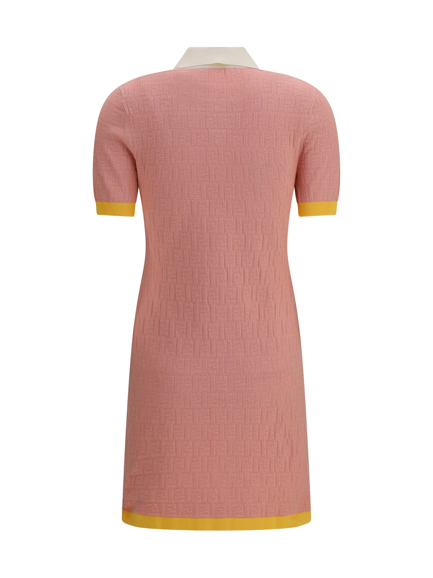 FENDI Short fitted cotton and silk FF Dress