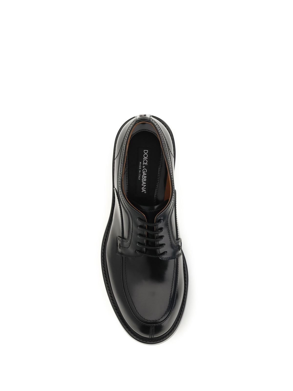 Dolce & Gabbana Calfskin Derby Loafers - Black
