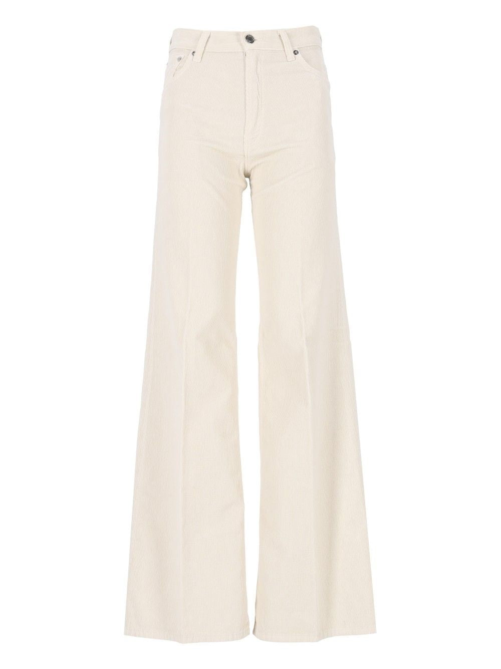 Haikure Clara Velvet Trousers - White