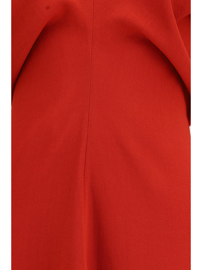 Toteme Slouch waist wool Dress - Poppy