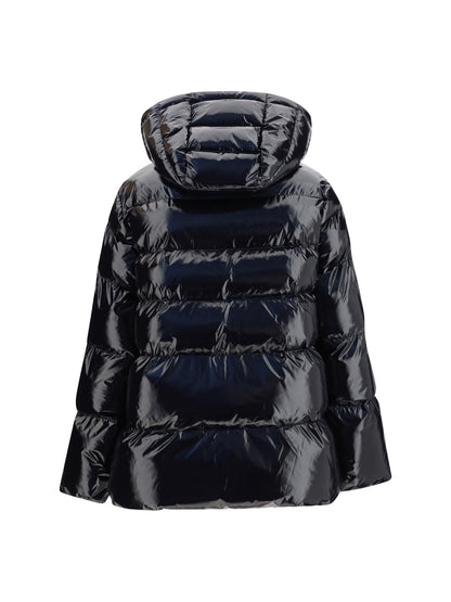 Pinko Hooded Eleodoro Down Jacket - Black Limousine