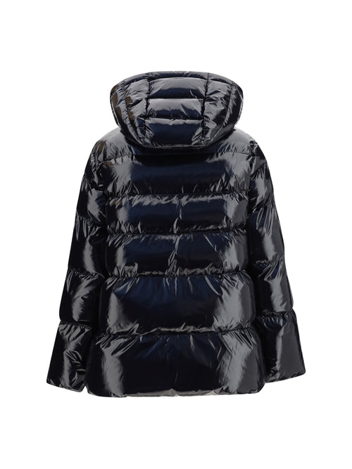 Pinko Hooded Eleodoro Down Jacket - Black Limousine