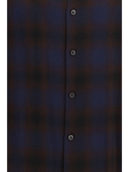 Dries Van Noten Check Shirt - Brown
