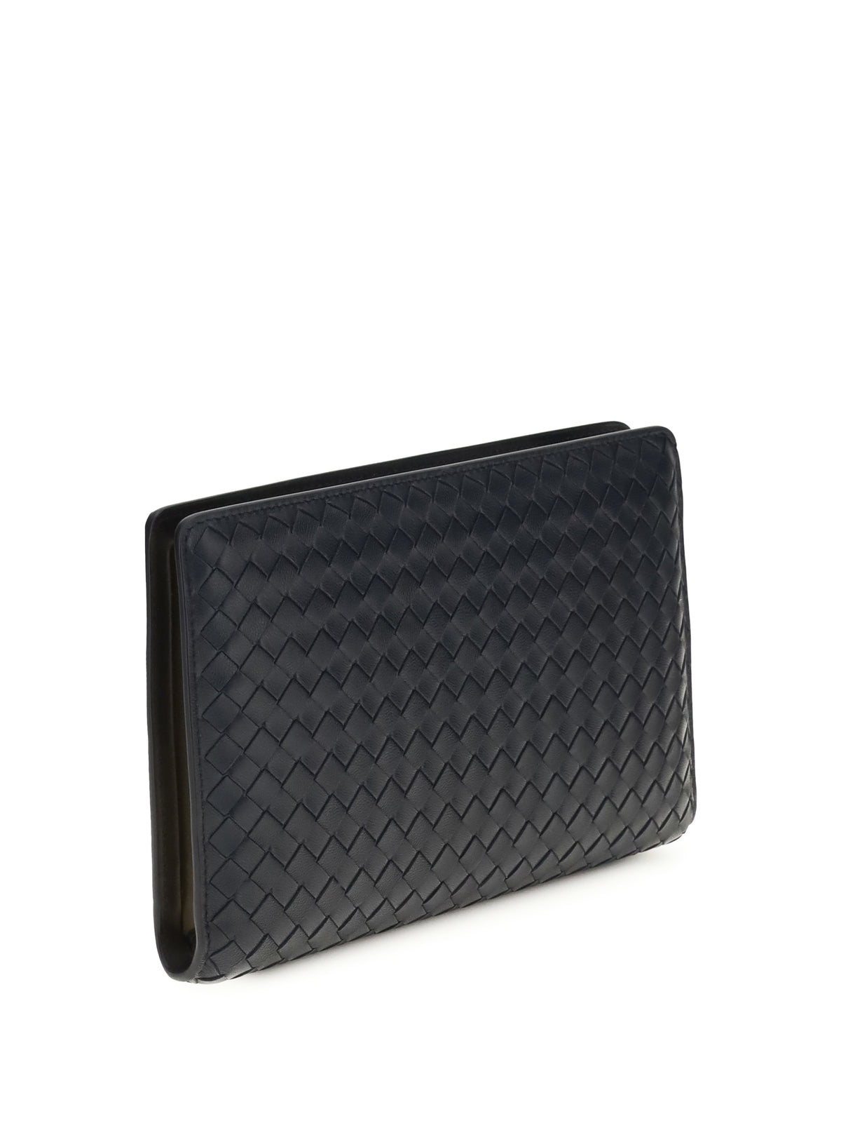 Bottega Veneta Agenda Clutch - Midnight-Brass V-S