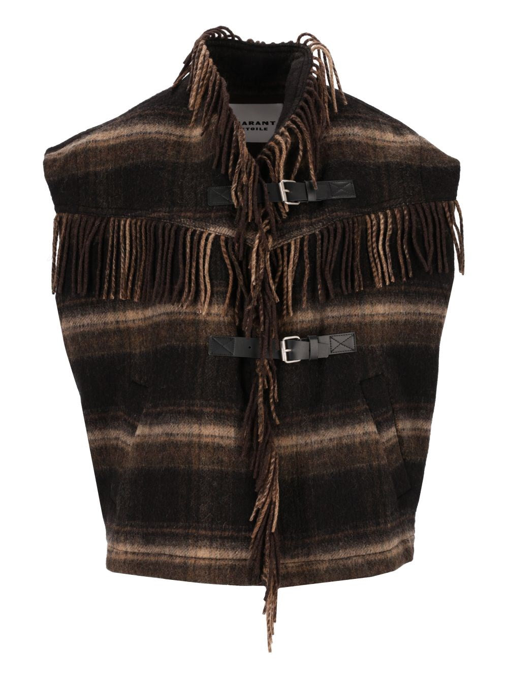 Marant Etoile "Ginesa" Waistcoat In Wool Blend - Brown