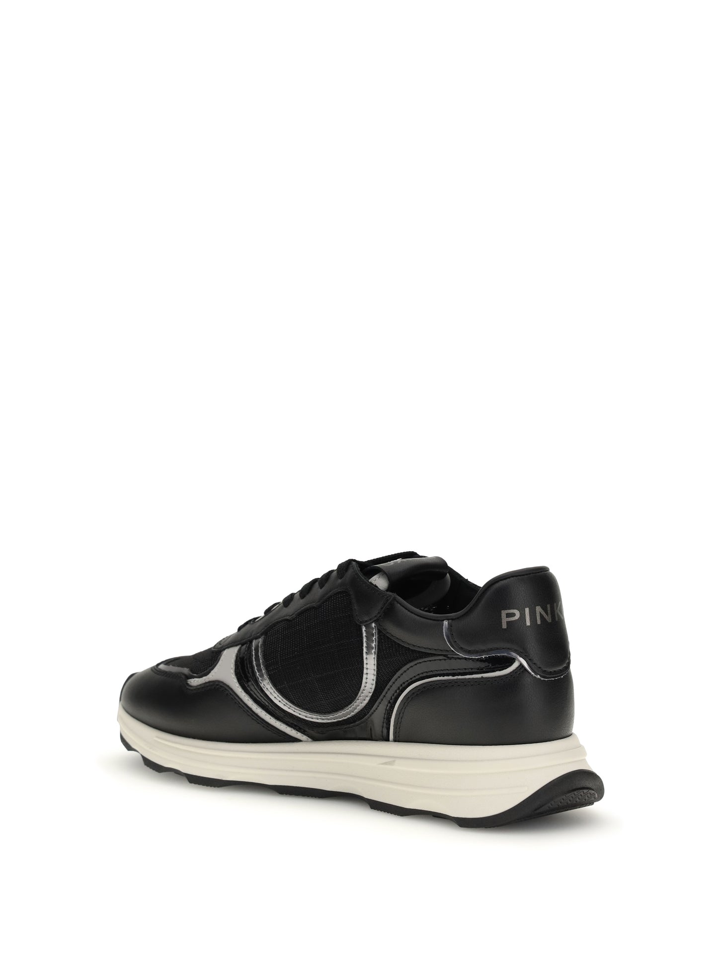 PINKO Leather Zoe Sneakers with mesh inserts