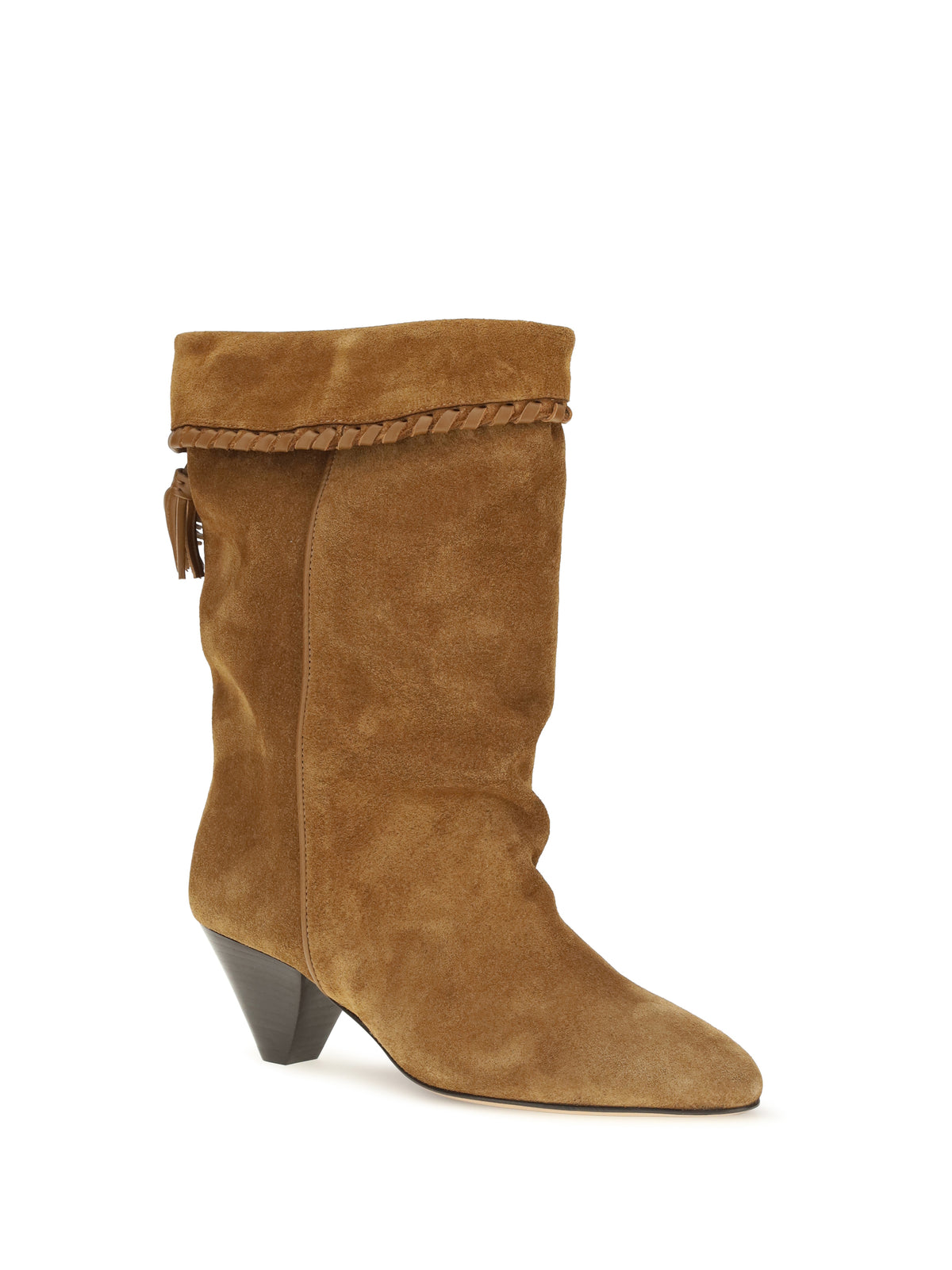 Isabel Marant Draped suede Boots - Cognac