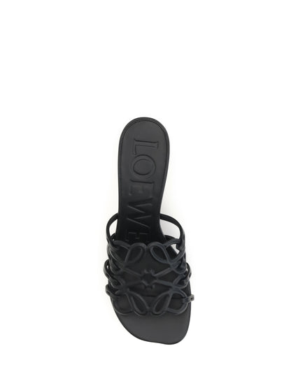 LOEWE Anagram Petal leather slide Sandals