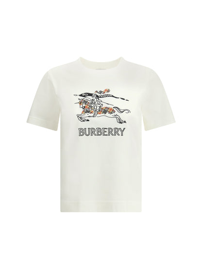 BURBERRY Cotton T-shirt with drawn EKD
