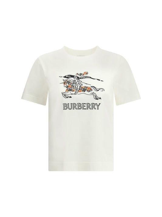 BURBERRY Cotton T-shirt with drawn EKD