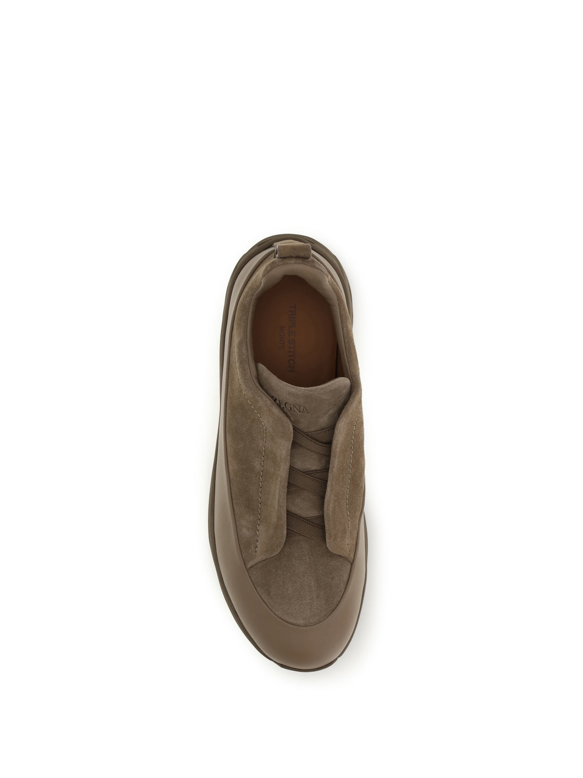Zegna Triple Stitch™ Monte leather and suede Sneakers - E2