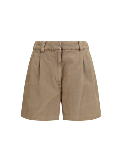 BRUNELLO CUCINELLI Linen Shorts
