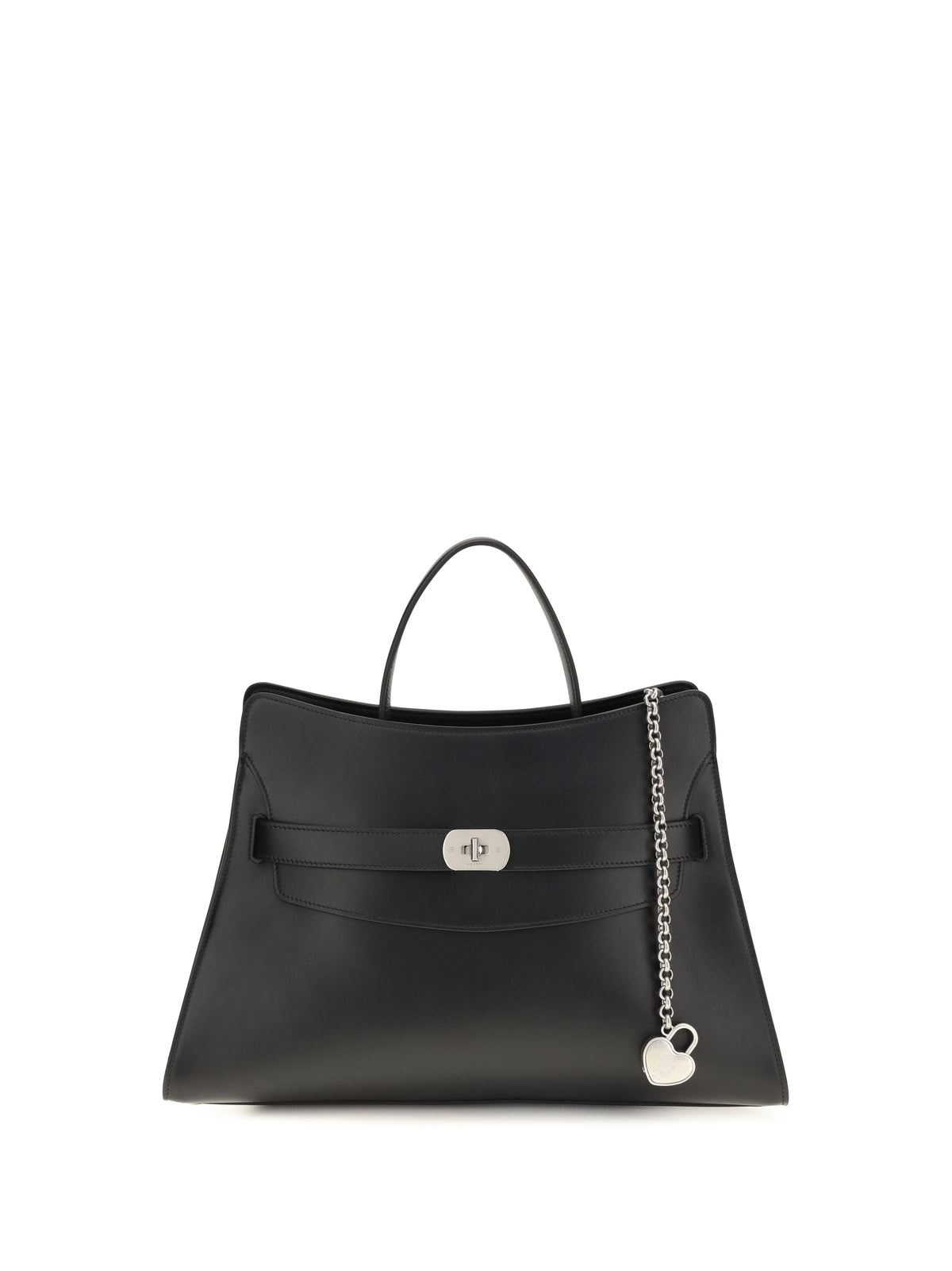 Alexander McQueen Locke Shoulder Bag - Black/Silver
