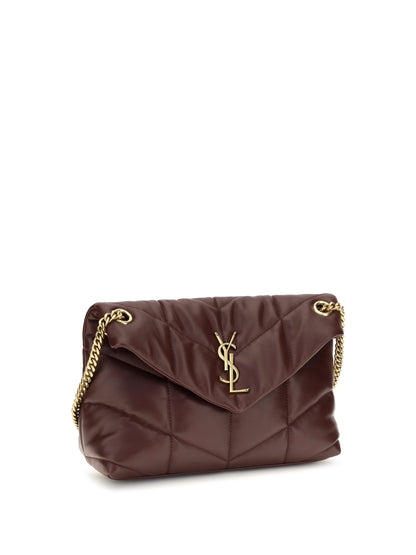 Saint Laurent Puffer Toy Shoulder Bag - Lt Hot Wine