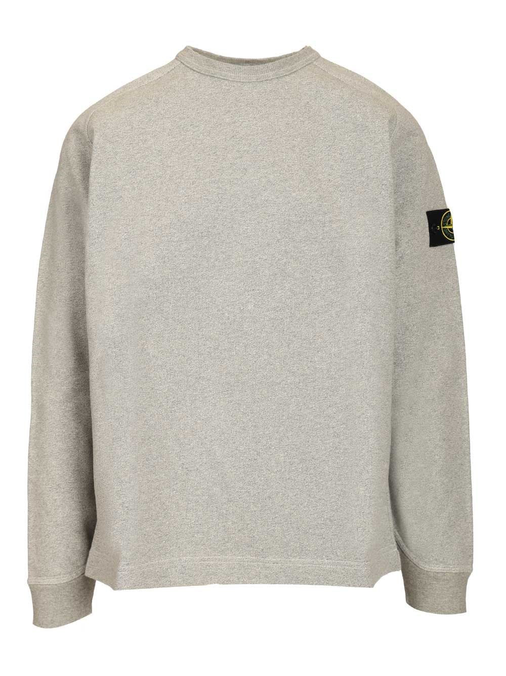 Stone Island Grey Melange Sweatshirt