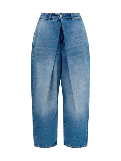 Balmain Barrel denim Jeans - Bleu Jean