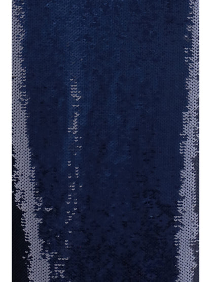 Tom Ford Sequin midi Skirt - Royal Blue + Brown