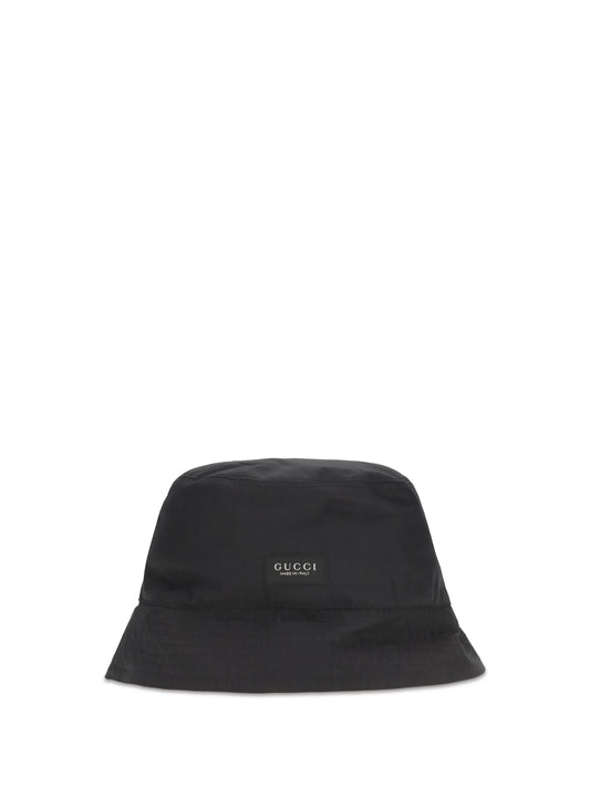 Gucci Cotton canvas Bucket Hat - Black Black/Black