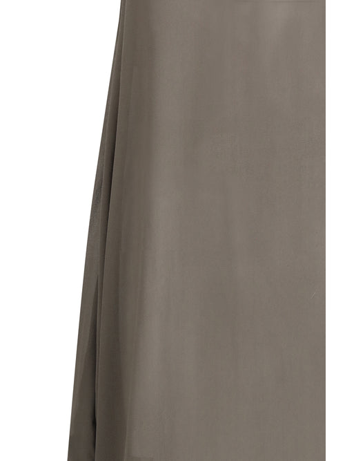 Rick Owens Haltar silk georgette Dress - Dust