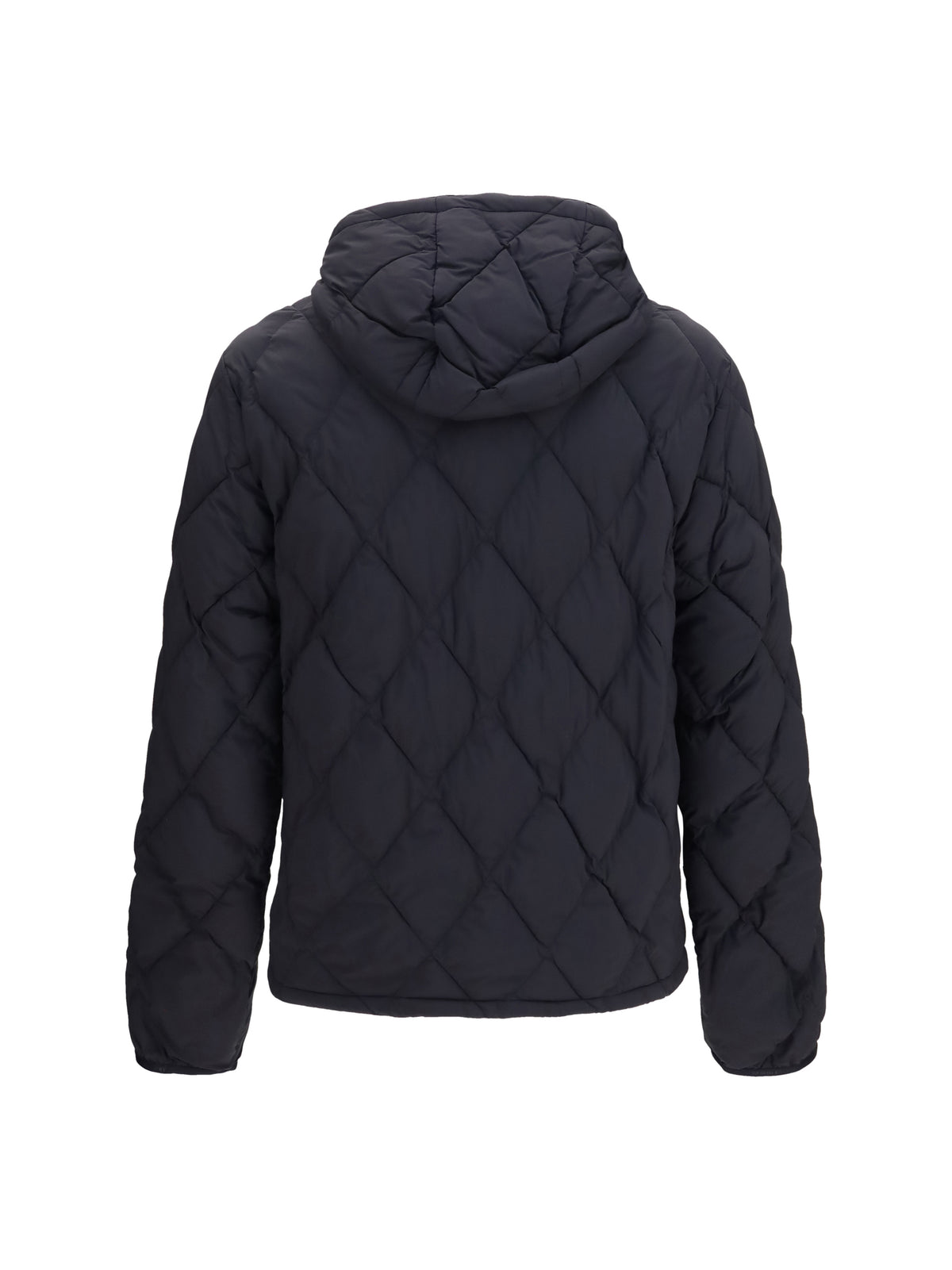 Burberry Doversgreen nylon Down Jacket with Check stitching - Black