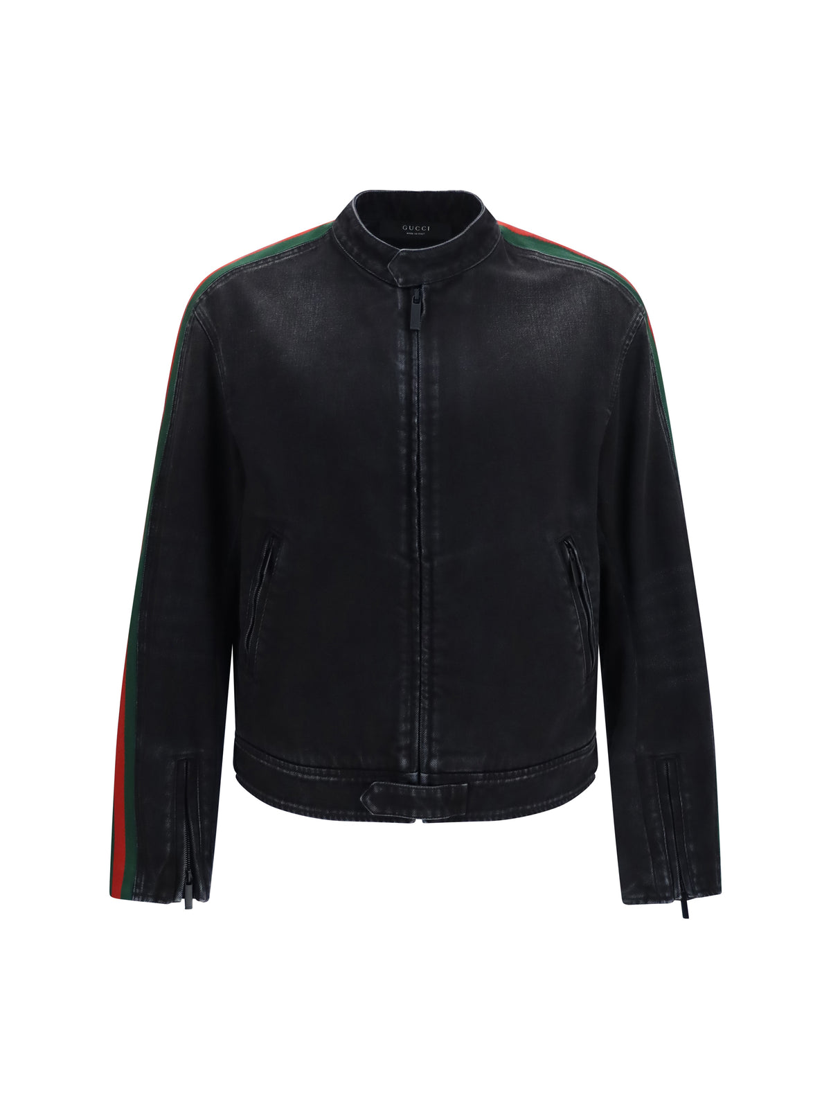 Gucci Cotton denim biker Jacket - Black