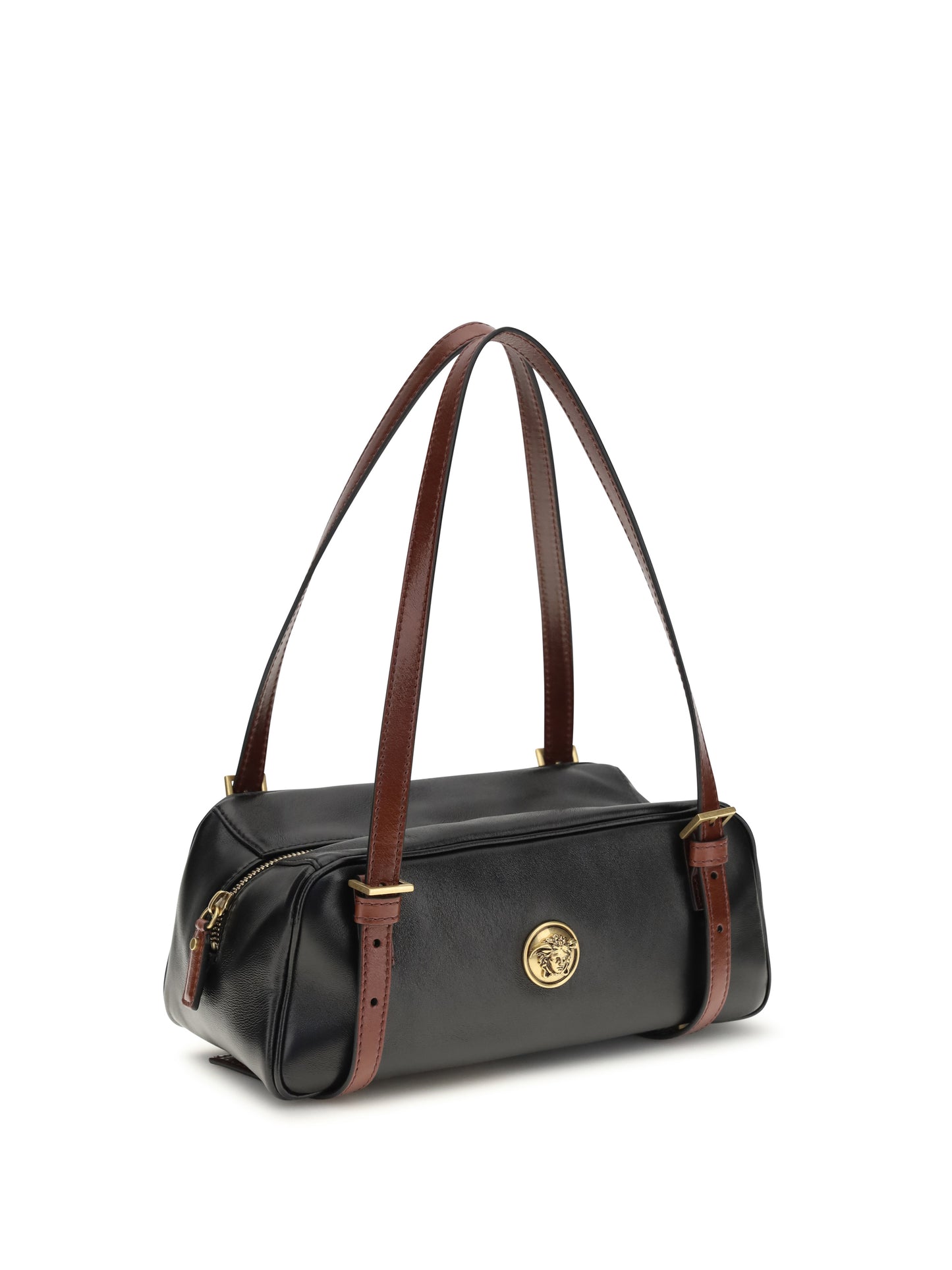 VERSACE Emblème bowling nappa Shoulder Bag