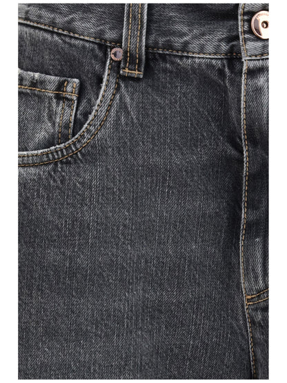 Brunello Cucinelli Straight Jeans - Deep Grey Denim