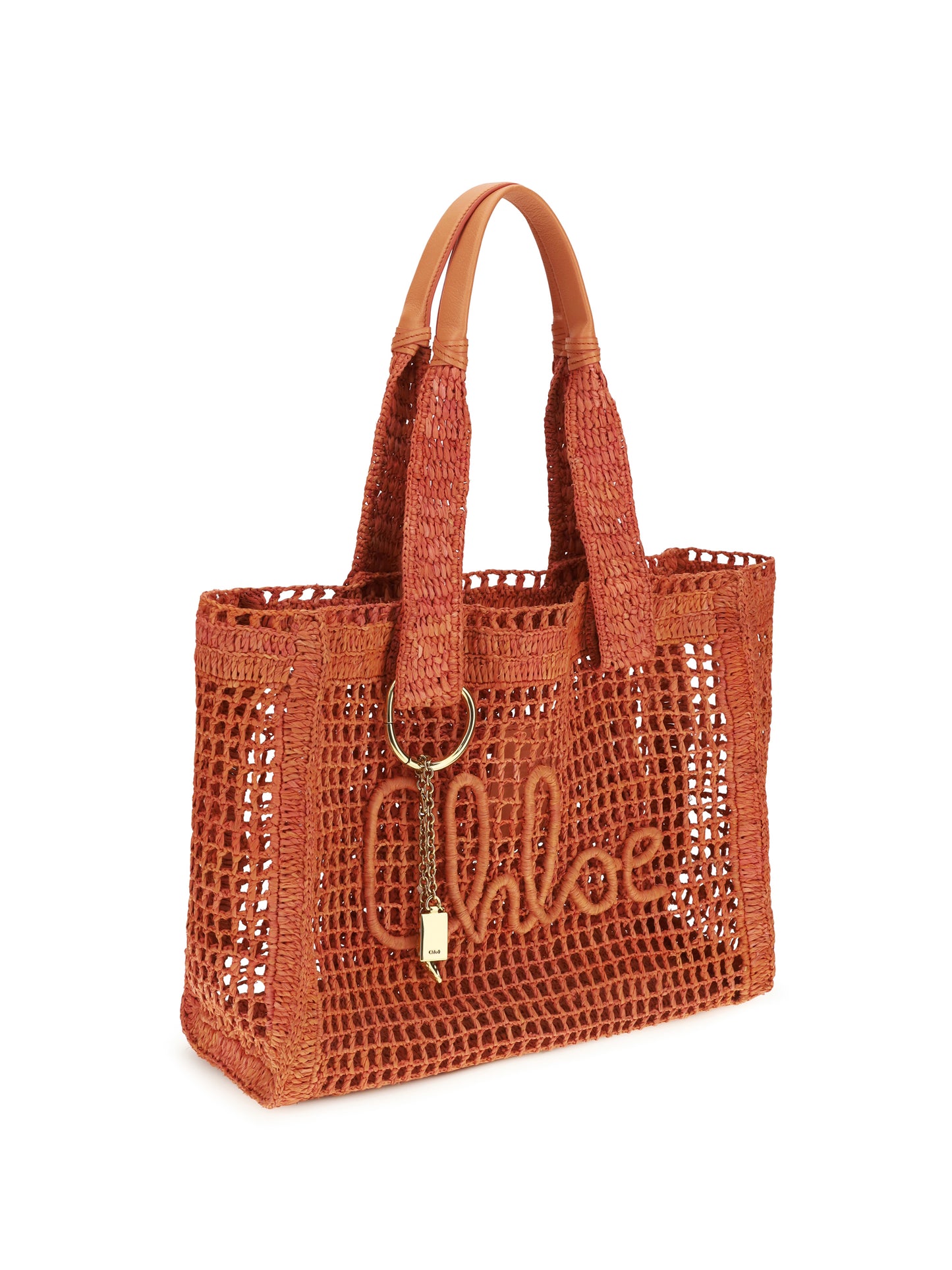 CHLOÉ East-West Summer Banana raffia Tote Bag