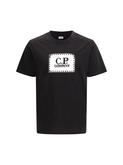 C.P. COMPANY Jersey 30/1 Short Sleeve Logo Label T-Shirt