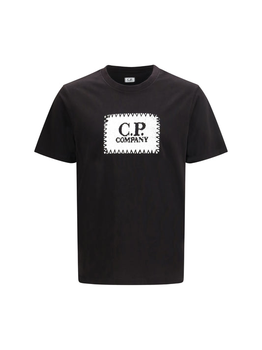 C.P. COMPANY Jersey 30/1 Short Sleeve Logo Label T-Shirt